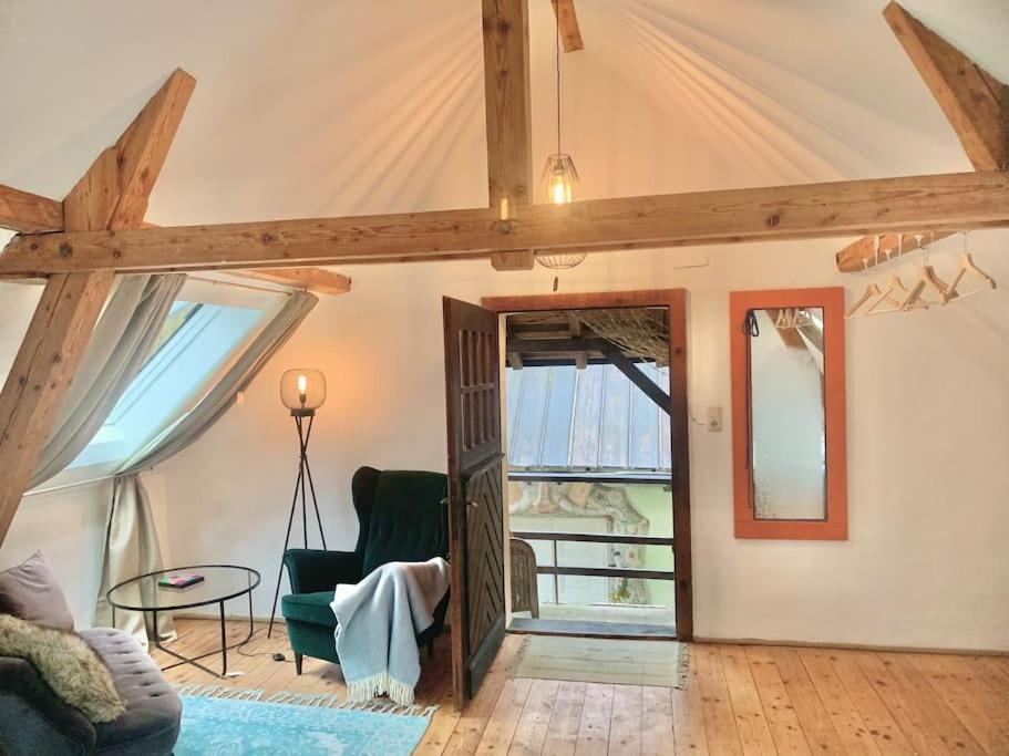 Appartamento Kleine Kunstremise Mit Holzofen Burg Freienfels Weinbach Esterno foto